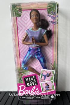 Mattel - Barbie - Made to Move - Yoga - African American (Purple